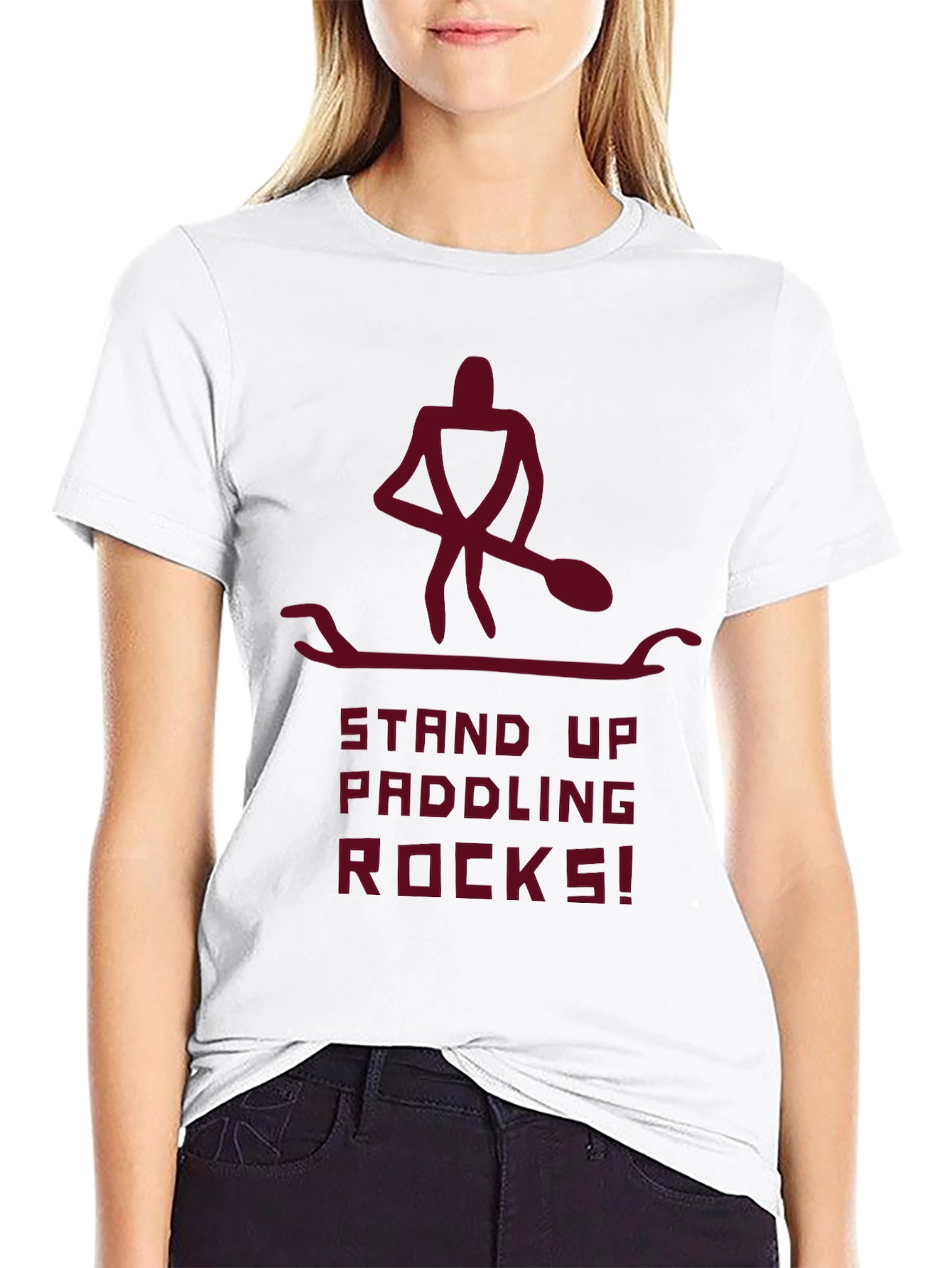 Stand Up Paddling Rocks! Graphic Tee