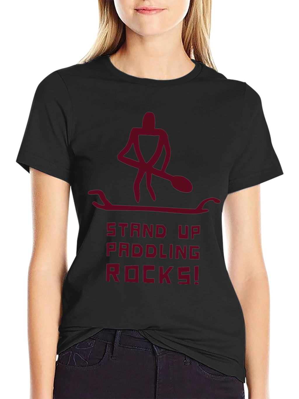 Stand Up Paddling Rocks! Graphic Tee