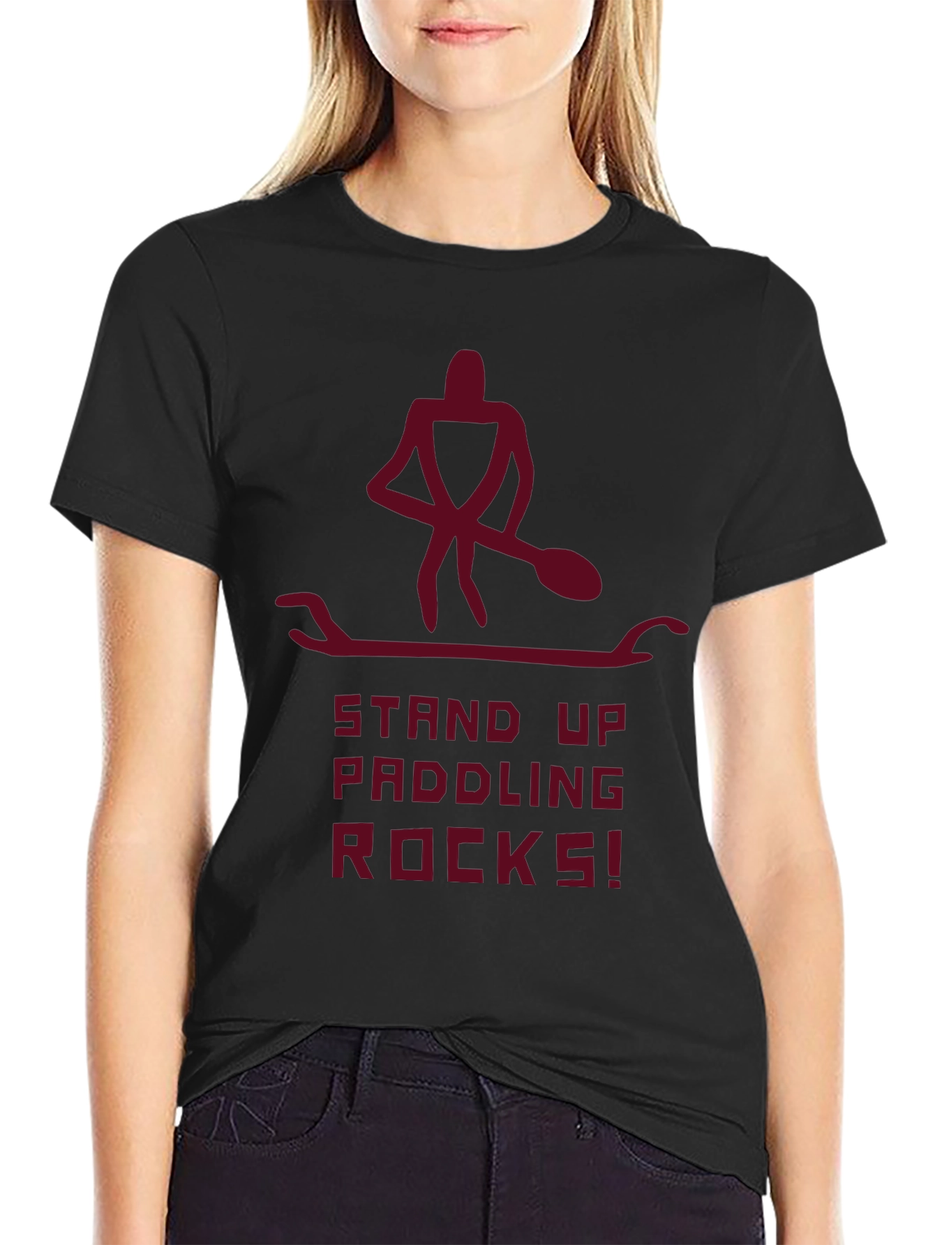 Stand Up Paddling Rocks! Graphic Tee