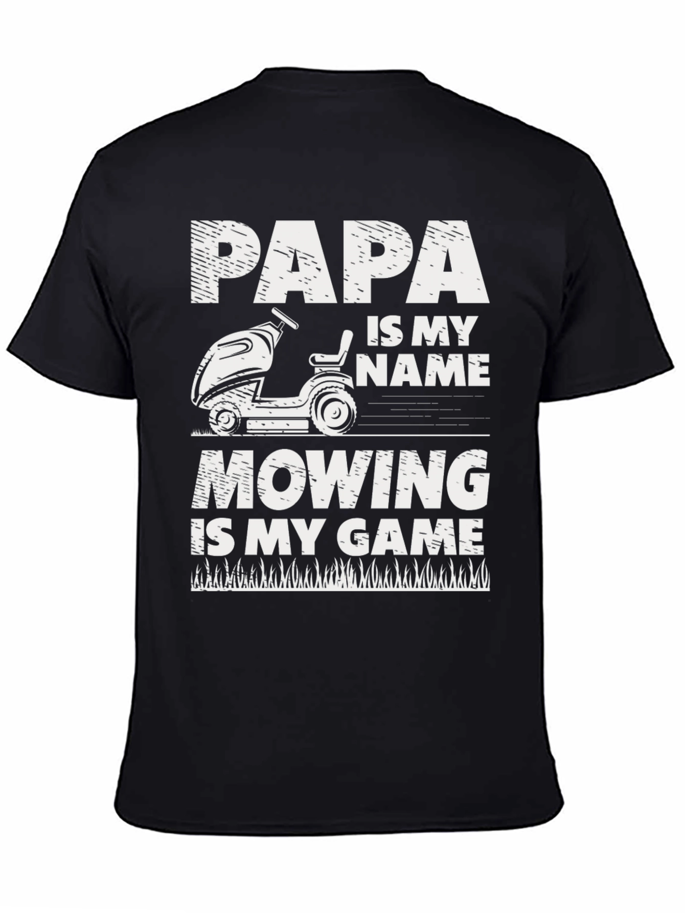 Papa Mowing T-Shirt - Lawn Care Gift