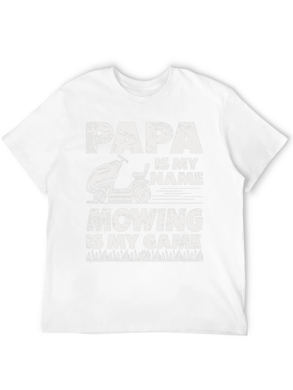 Papa Mowing T-Shirt - Lawn Care Gift