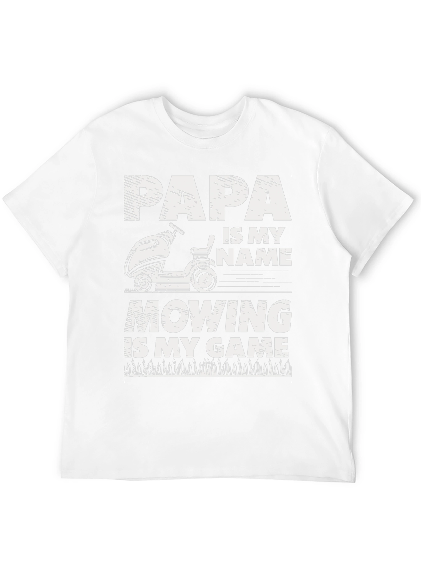 Papa Mowing T-Shirt - Lawn Care Gift