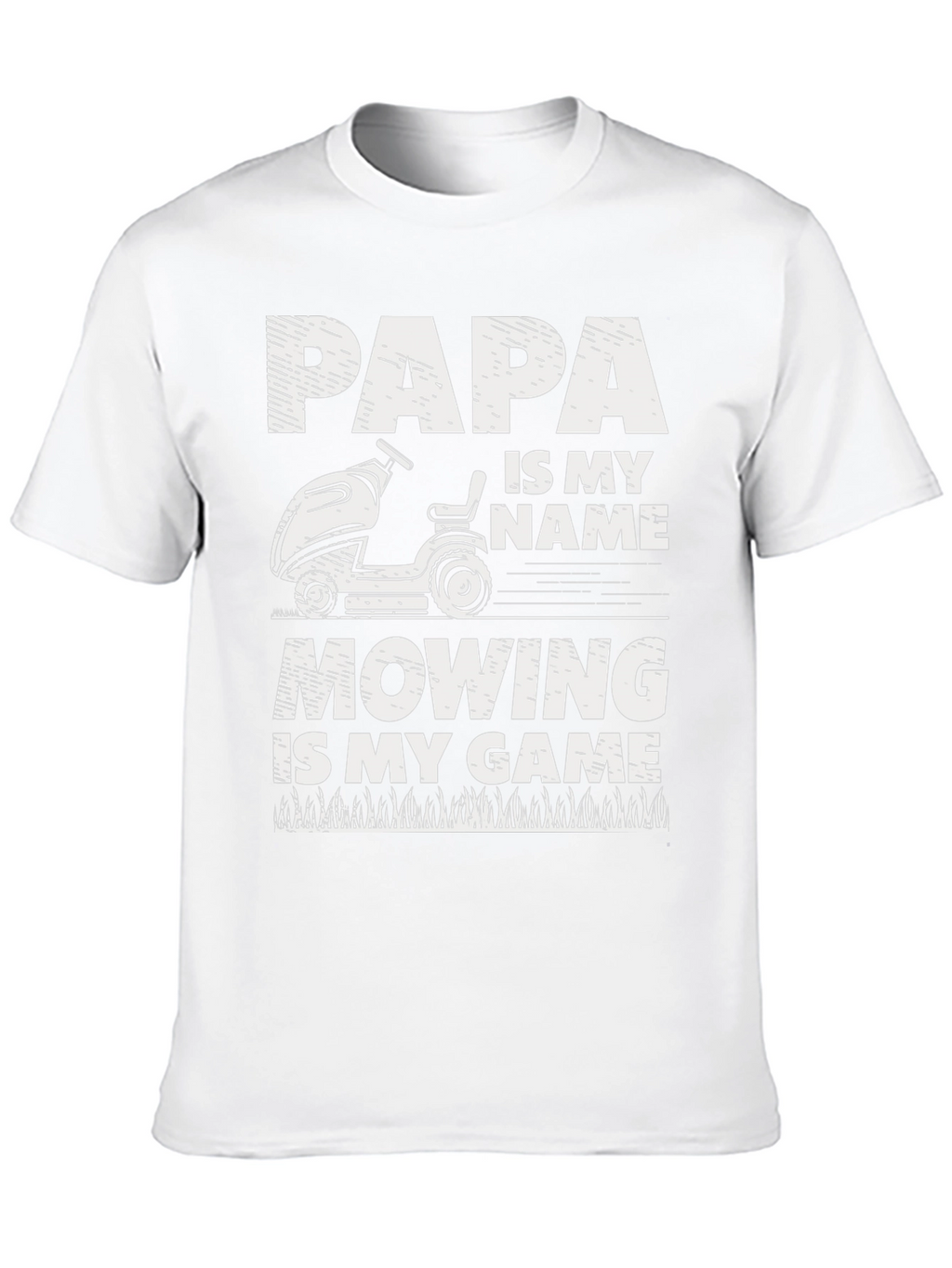 Papa Mowing T-Shirt - Lawn Care Gift