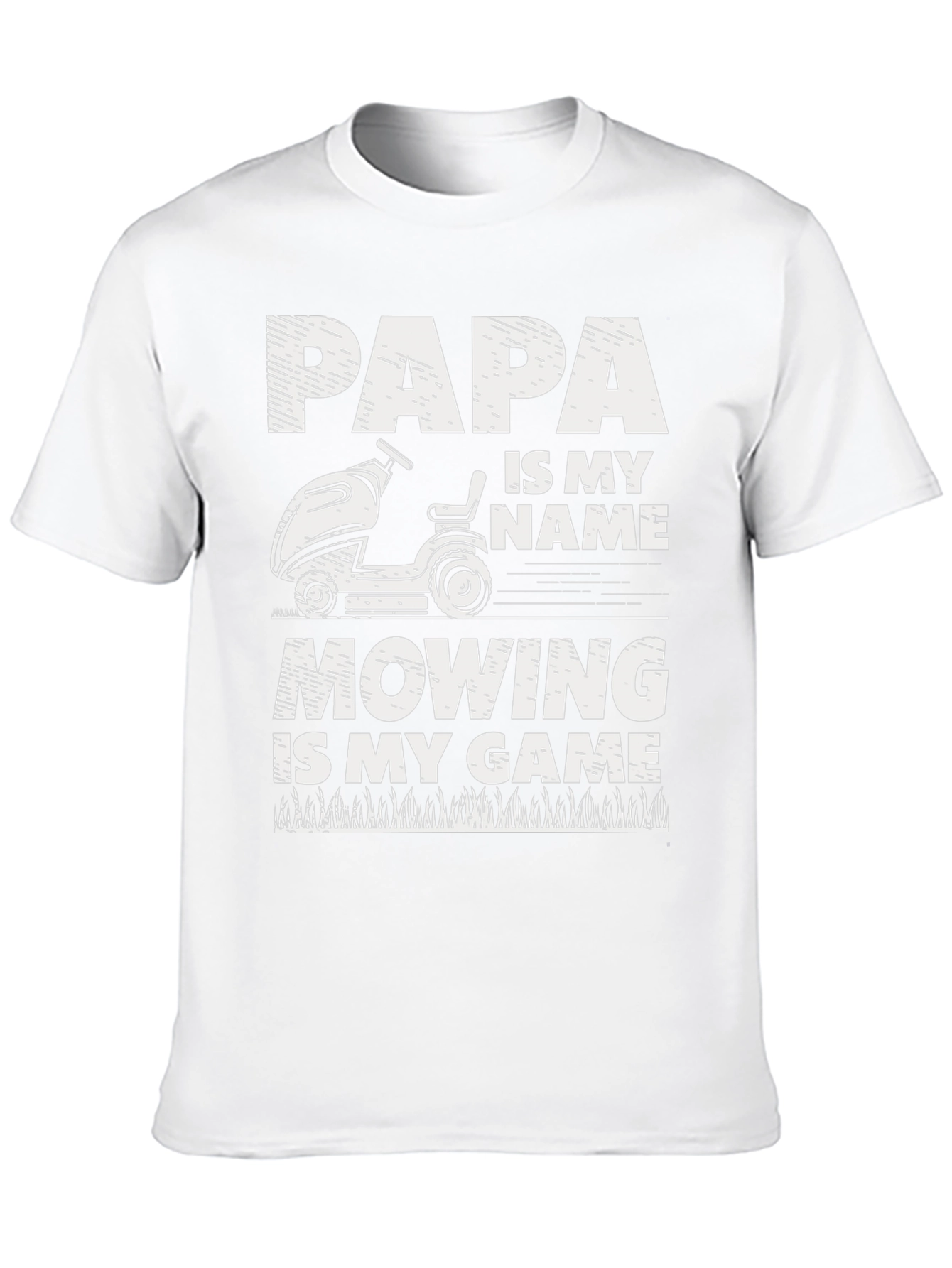 Papa Mowing T-Shirt - Lawn Care Gift