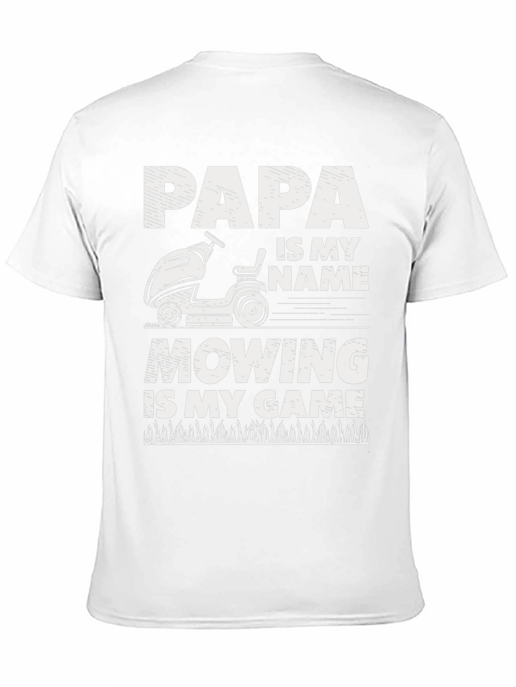 Papa Mowing T-Shirt - Lawn Care Gift