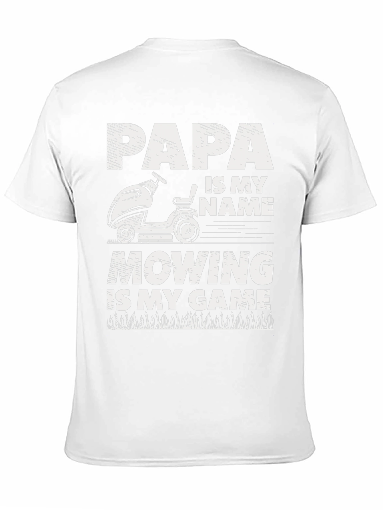 Papa Mowing T-Shirt - Lawn Care Gift