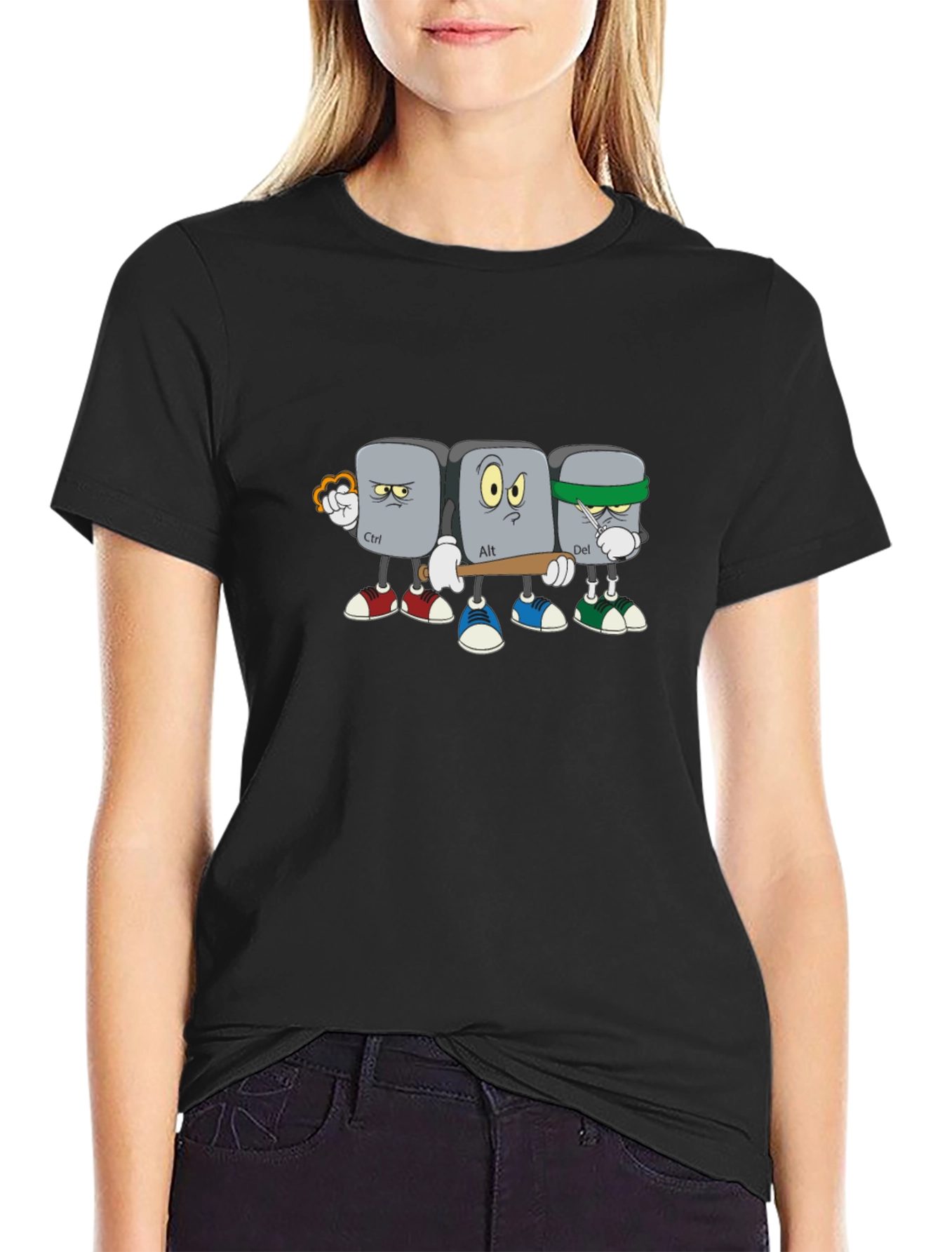 Ctrl Alt Del T-Shirt - Funny PC Computer Keyboard Design