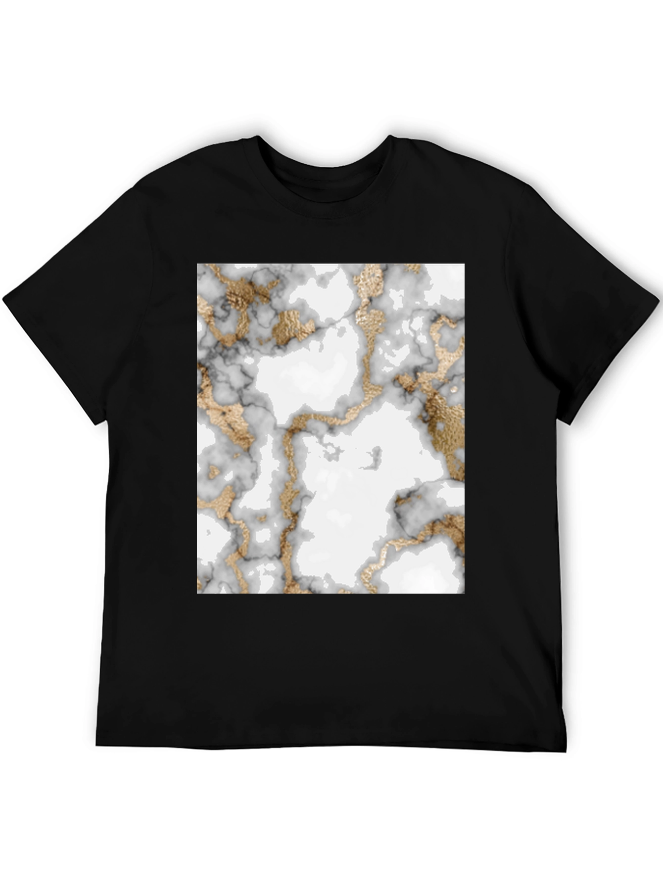 Marble & Gold Pattern T-Shirt