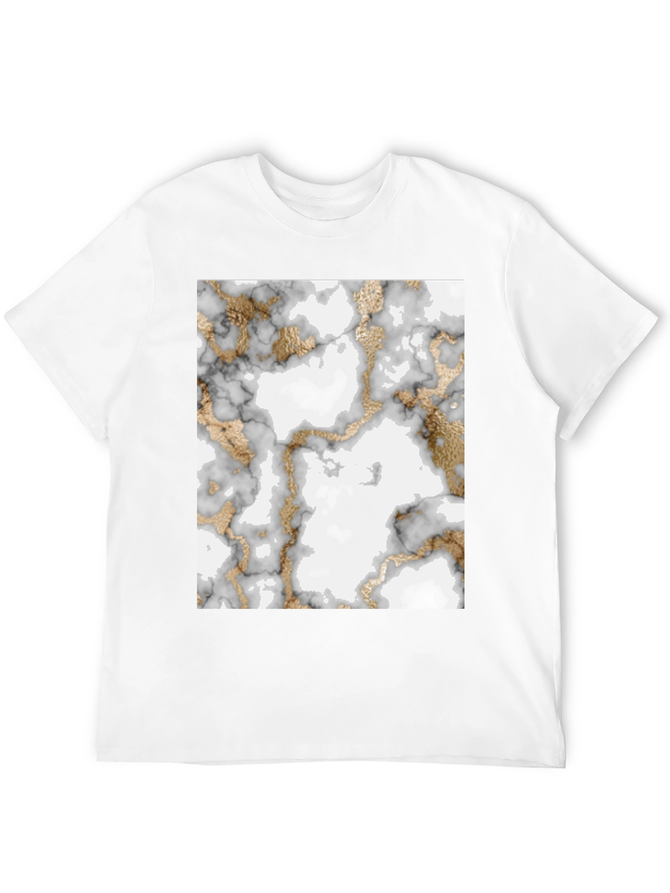 Marble & Gold Pattern T-Shirt
