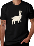 Llama Graphic T-Shirt - Mens Black Tee