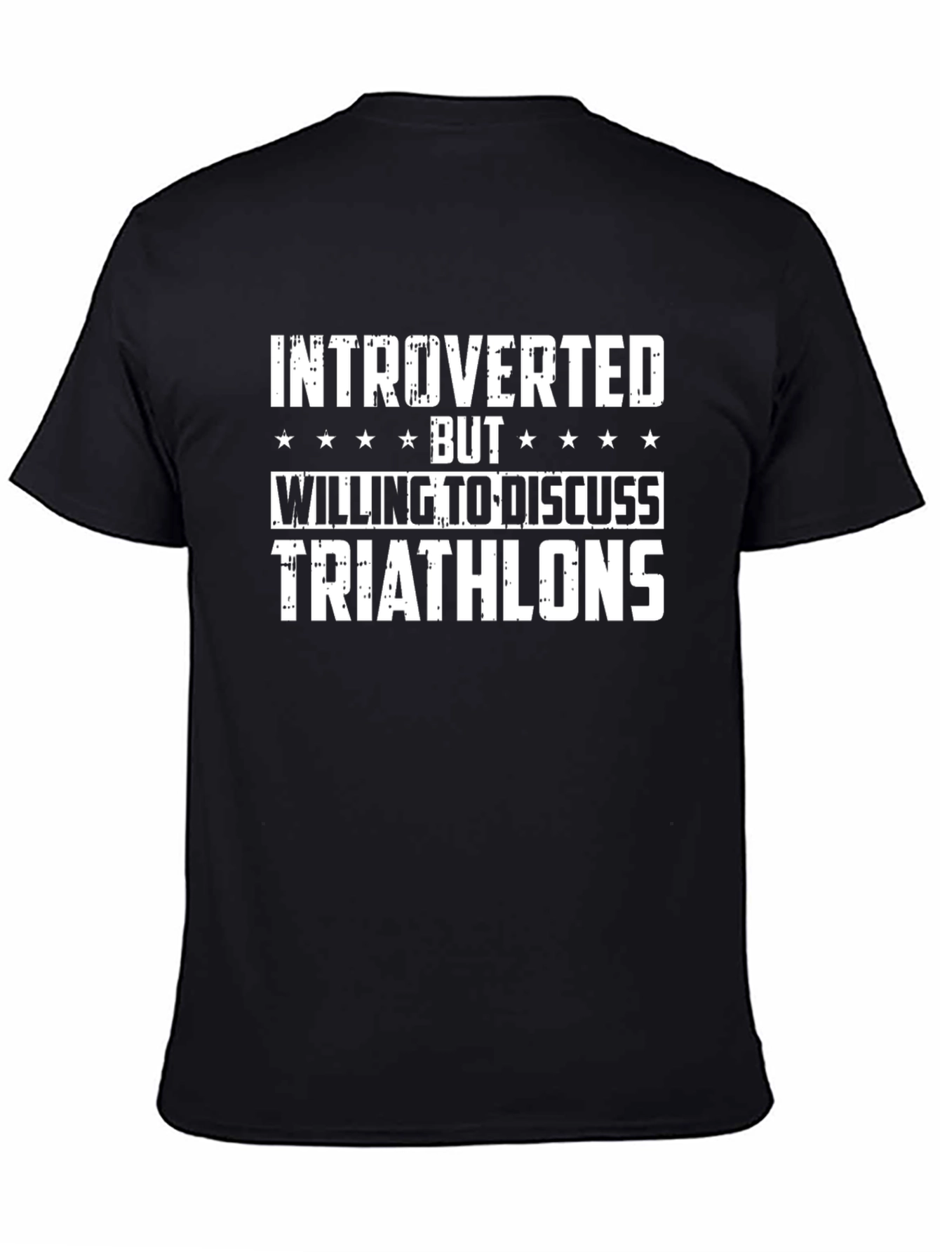 Introverted Triathlons T-Shirt: Discuss Triathlons