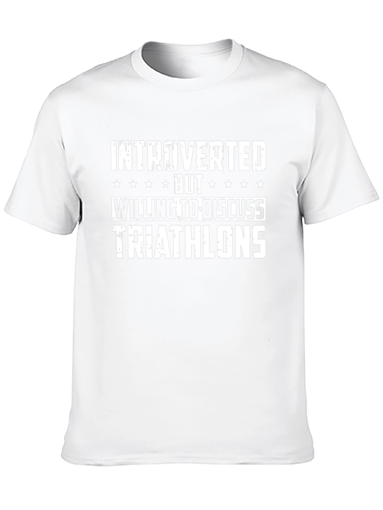 Introverted Triathlons T-Shirt: Discuss Triathlons