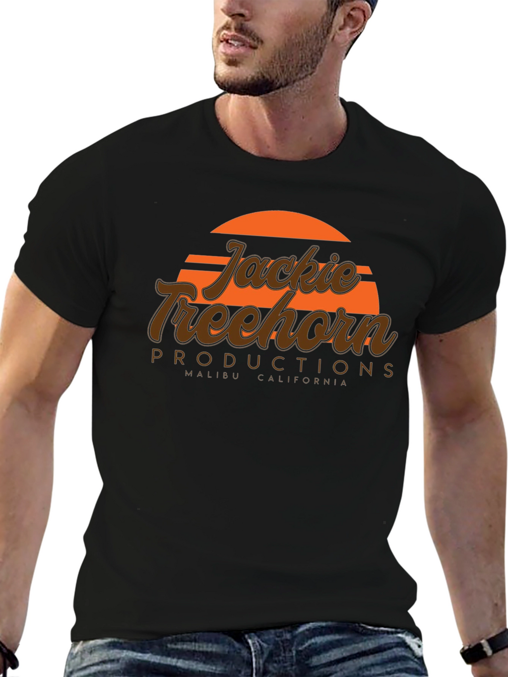 Jackie Treehorn Productions Black T-Shirt