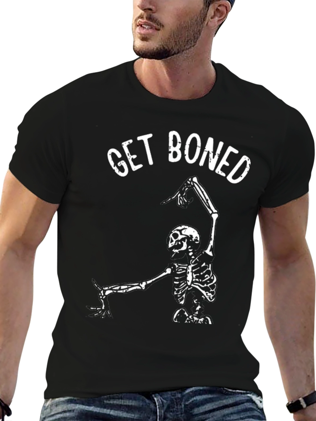 Get Boned Skeleton T-Shirt - Halloween Apparel