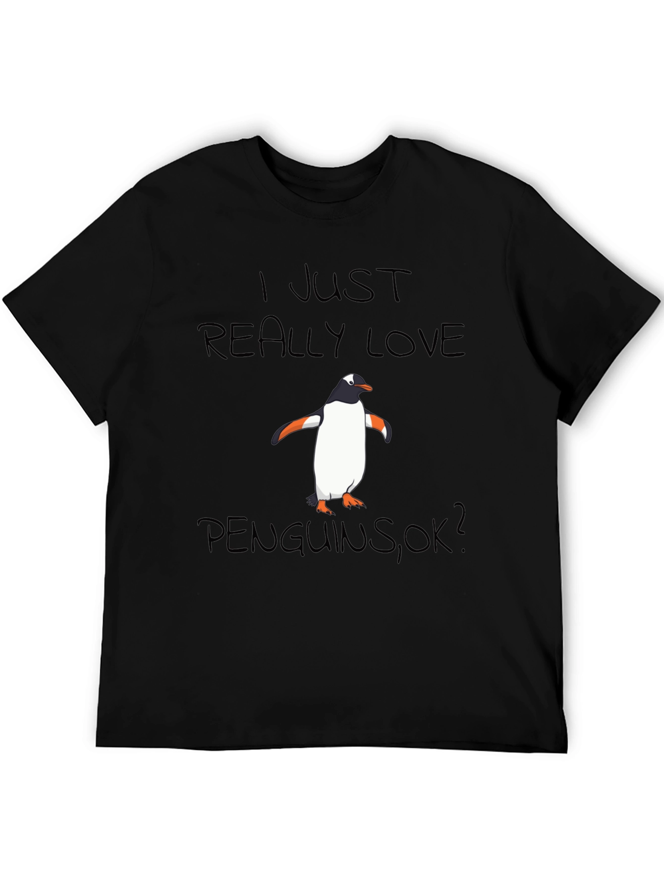 Penguin Lover Black T-Shirt