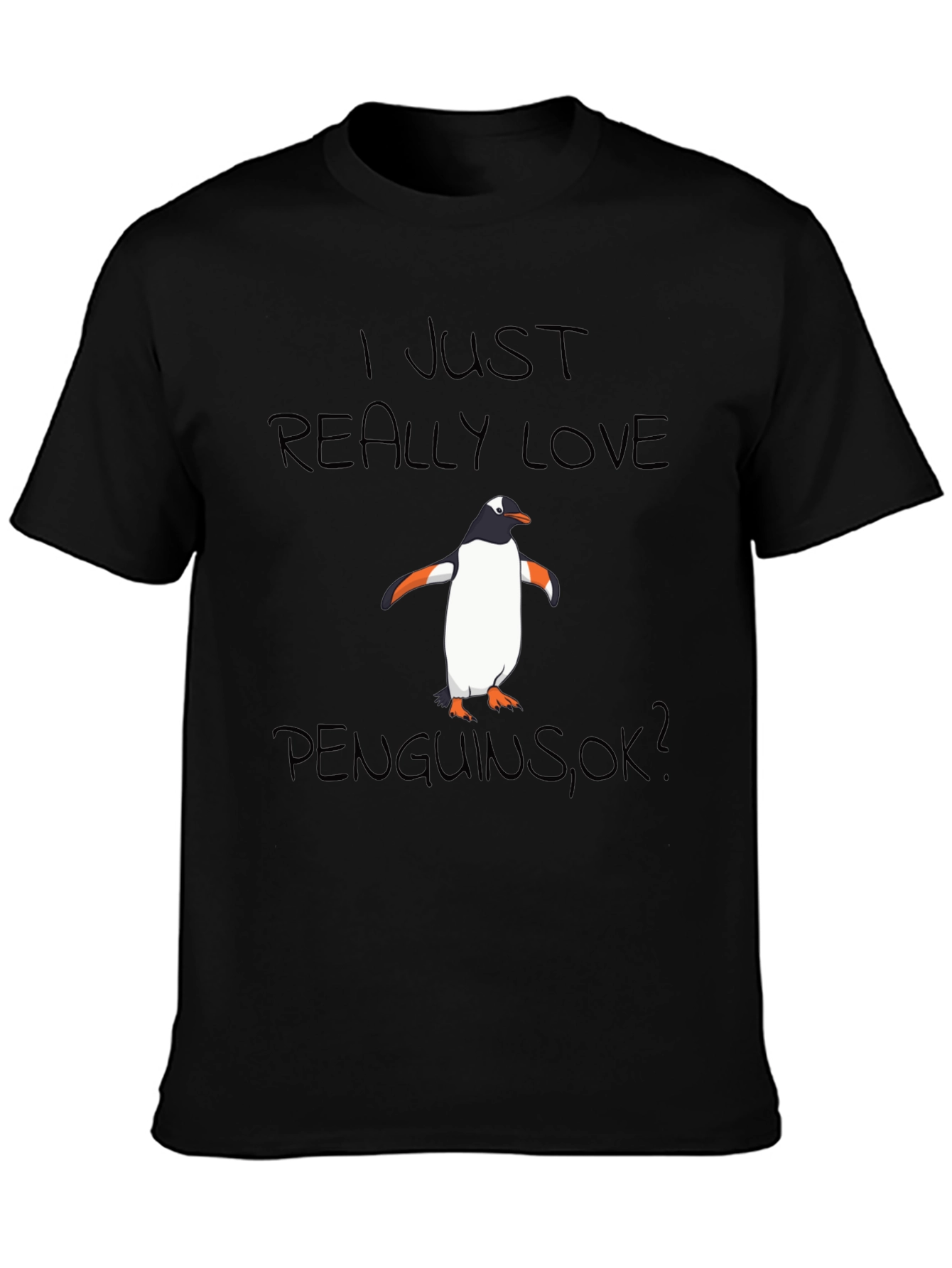 Penguin Lover Black T-Shirt