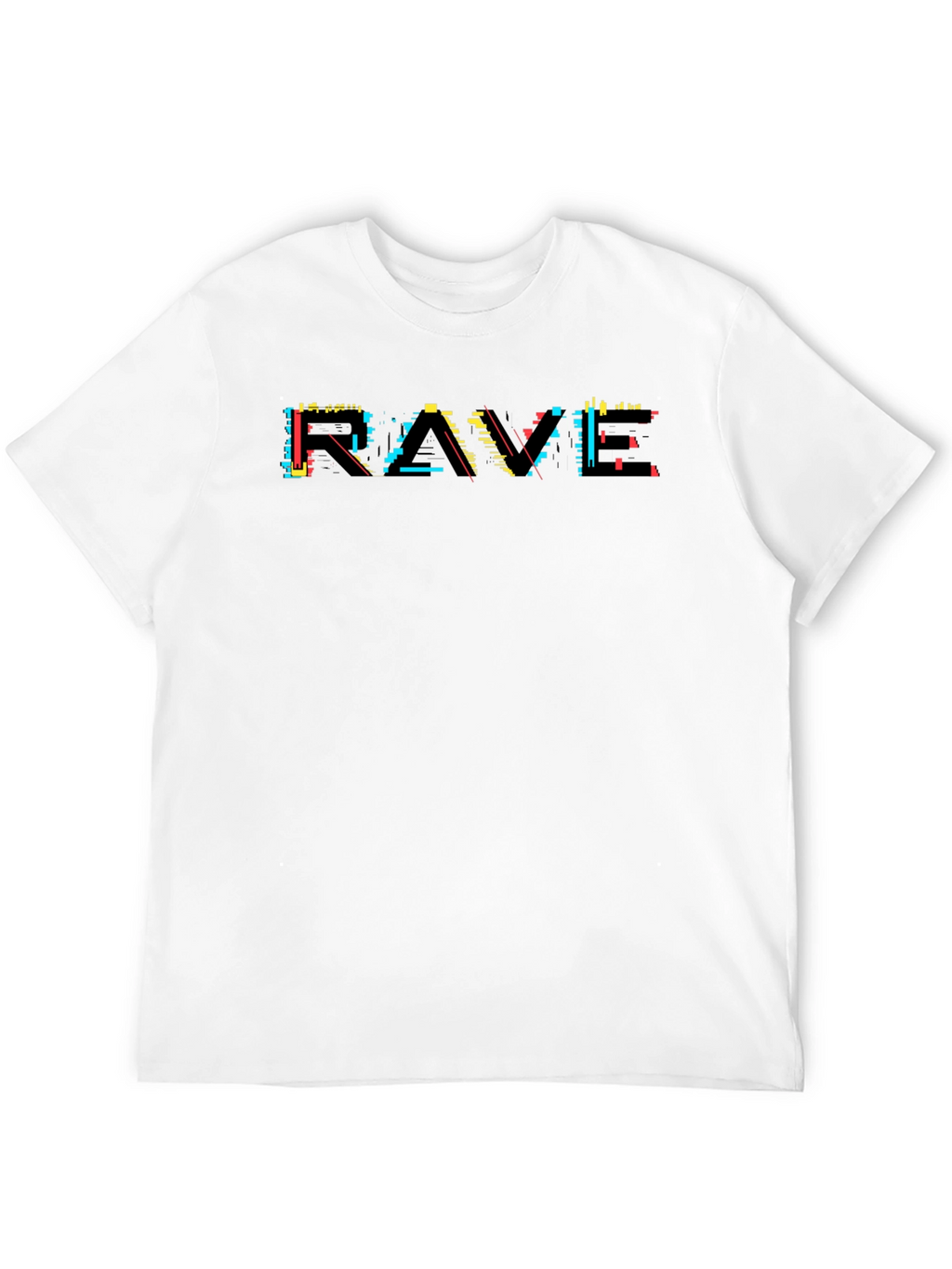 Rave Graphic Tee - Black Cotton T-Shirt