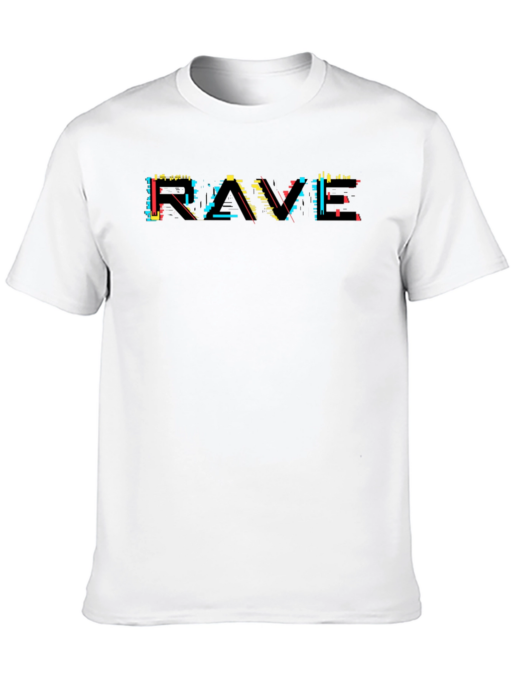 Rave Graphic Tee - Black Cotton T-Shirt