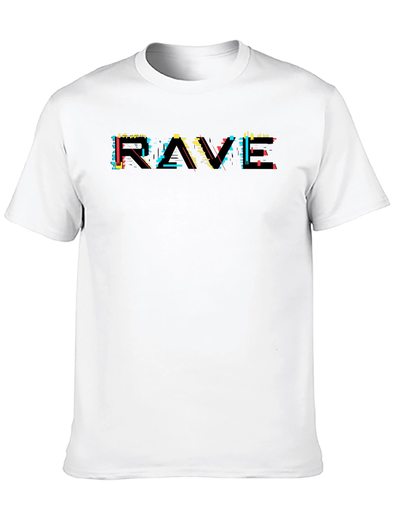 Rave Graphic Tee - Black Cotton T-Shirt