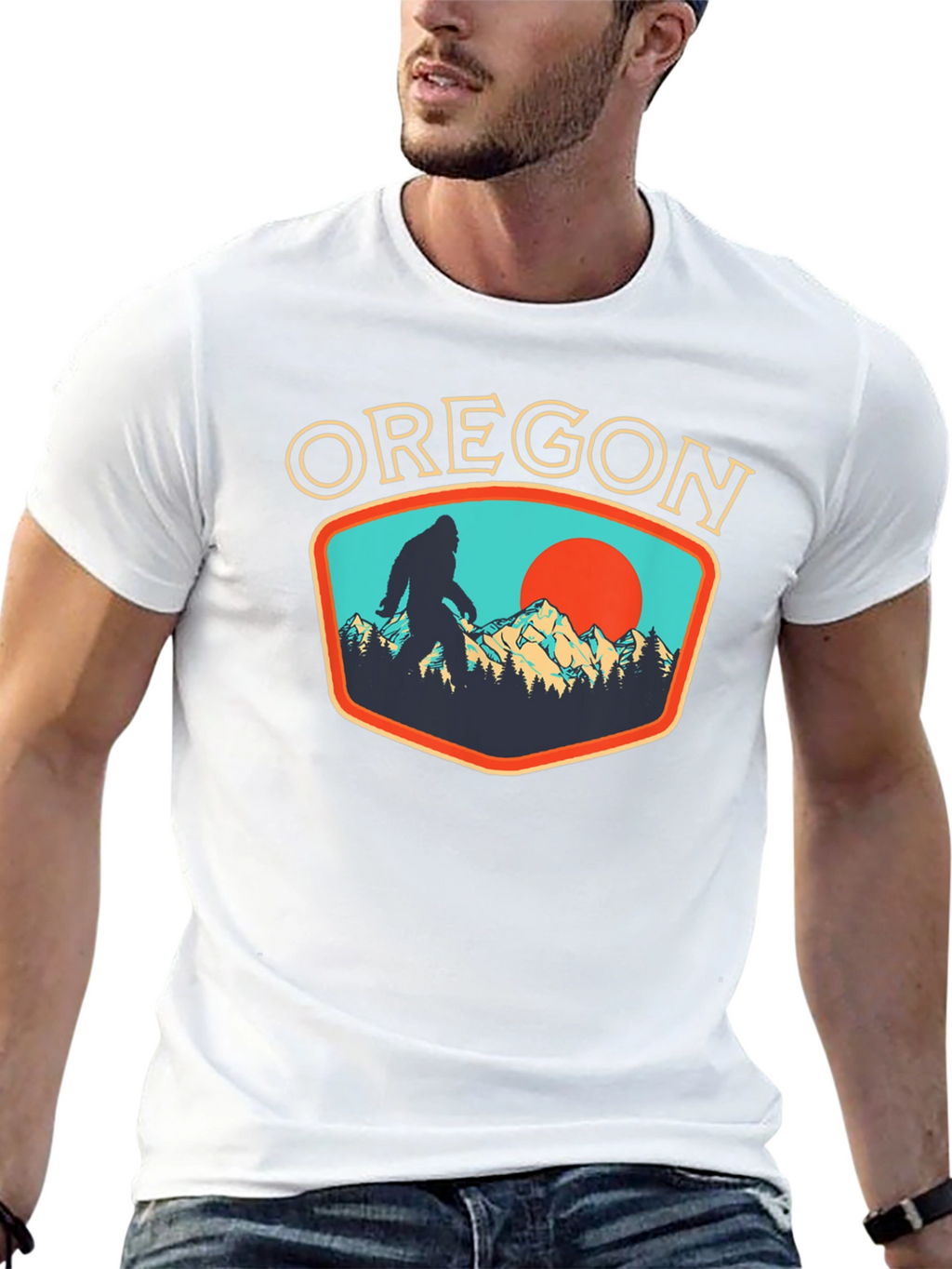 Oregon Bigfoot Graphic Tee - Black
