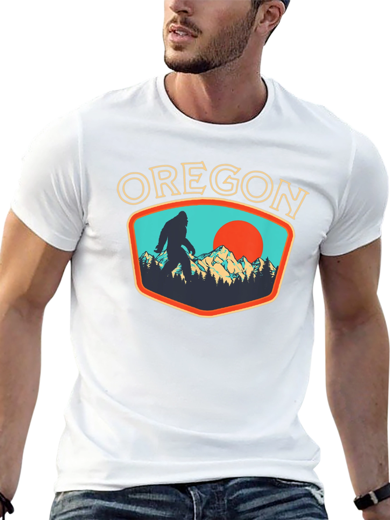 Oregon Bigfoot Graphic Tee - Black