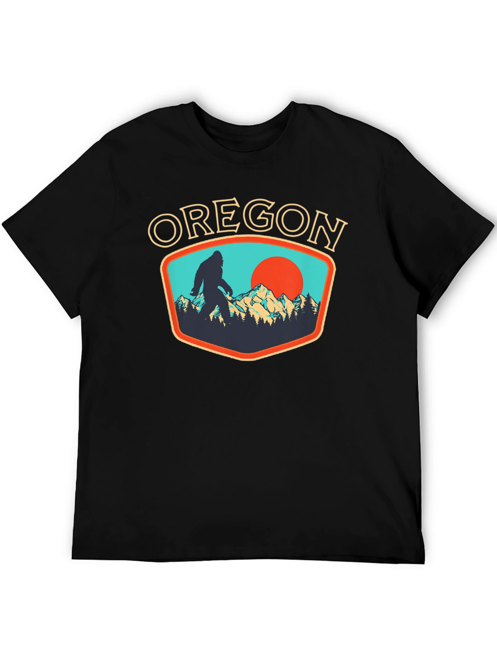 Oregon Bigfoot Graphic Tee - Black