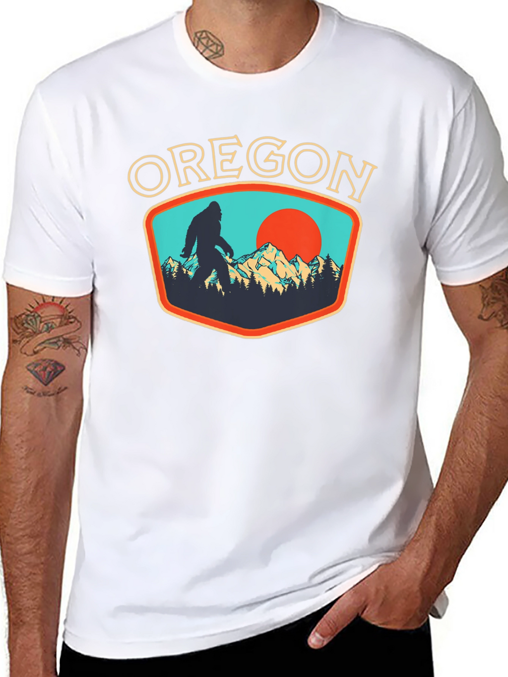 Oregon Bigfoot Graphic Tee - Black