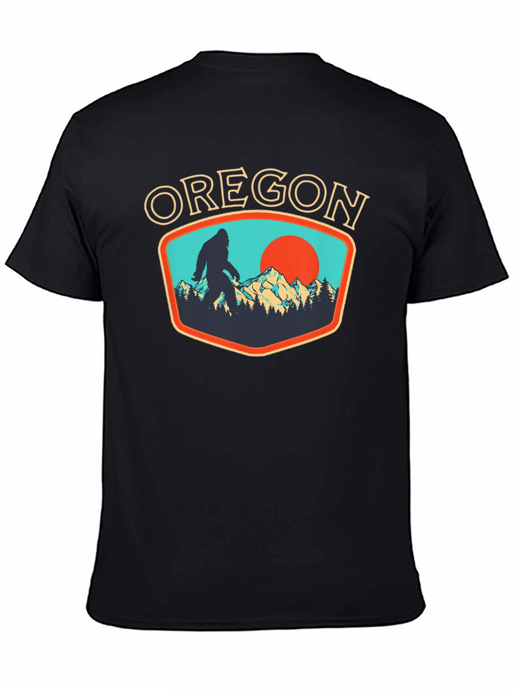 Oregon Bigfoot Graphic Tee - Black