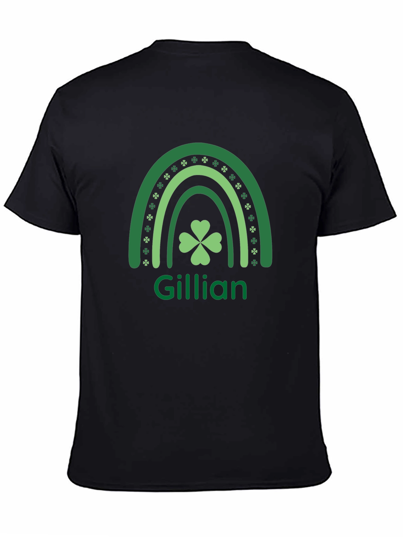 Gillian St. Patricks Day Shamrock Rainbow T-Shirt