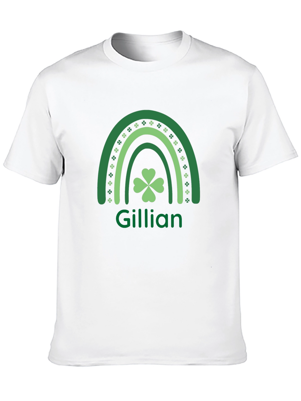 Gillian St. Patricks Day Shamrock Rainbow T-Shirt