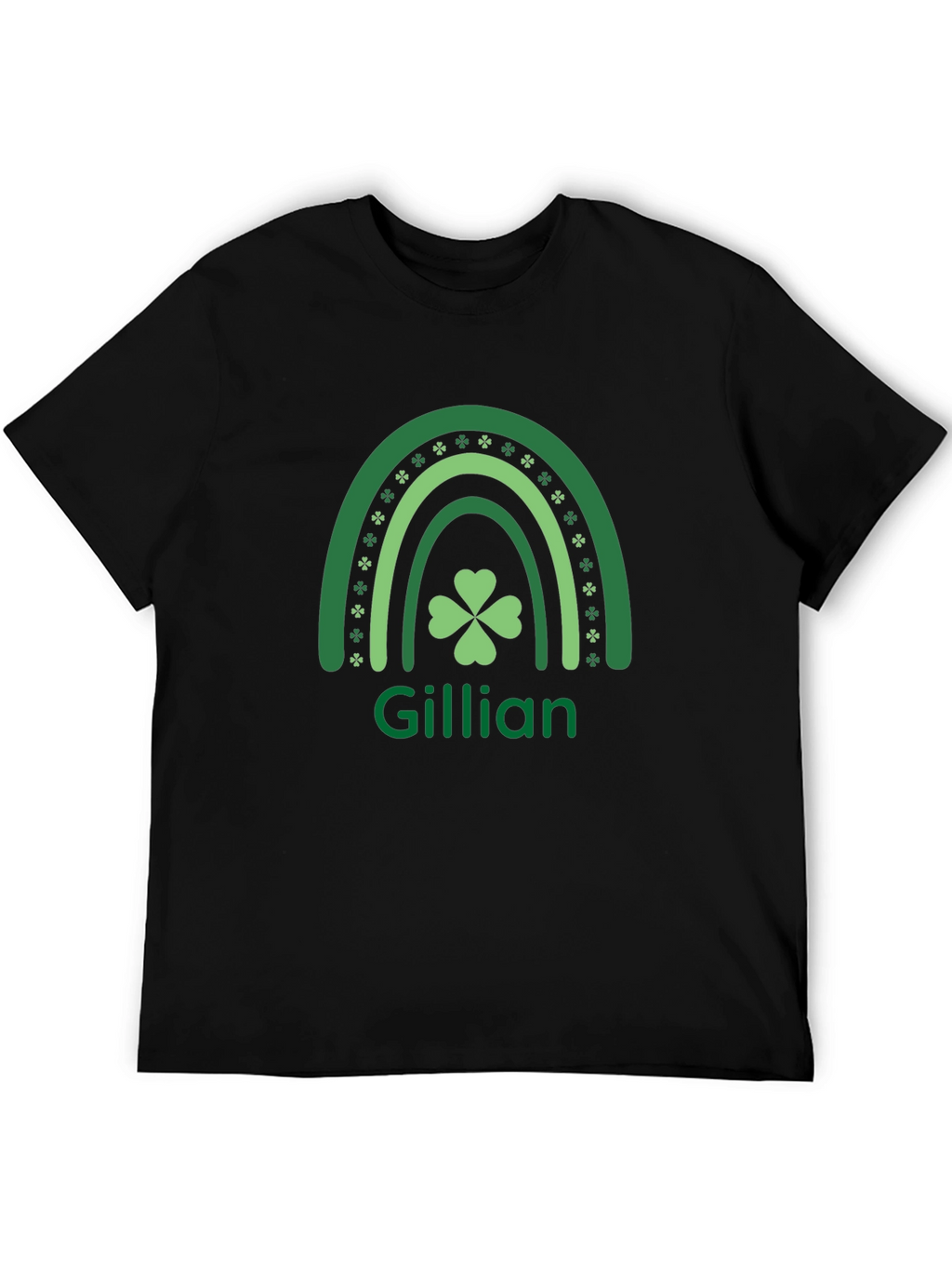 Gillian St. Patricks Day Shamrock Rainbow T-Shirt