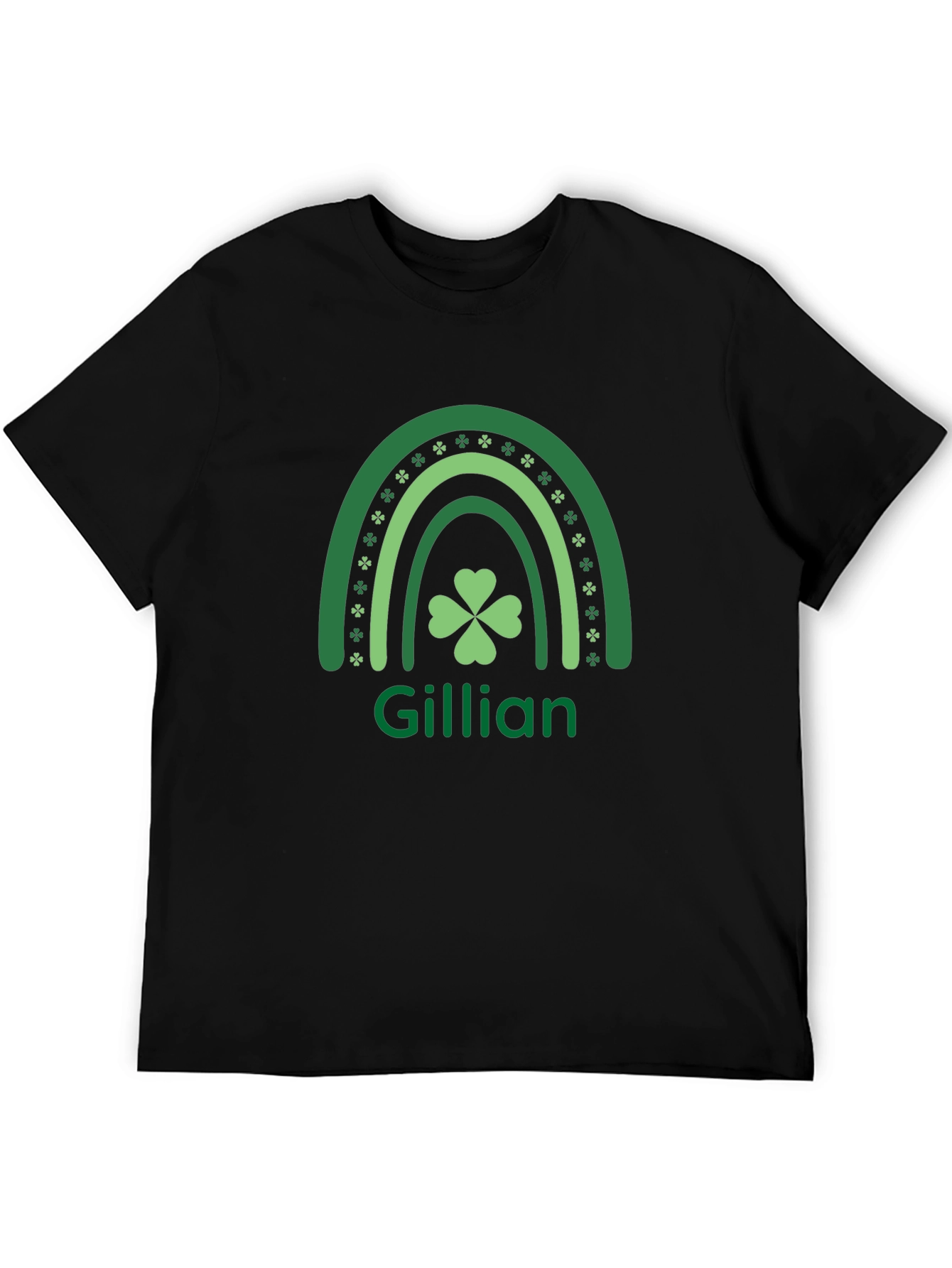 Gillian St. Patricks Day Shamrock Rainbow T-Shirt