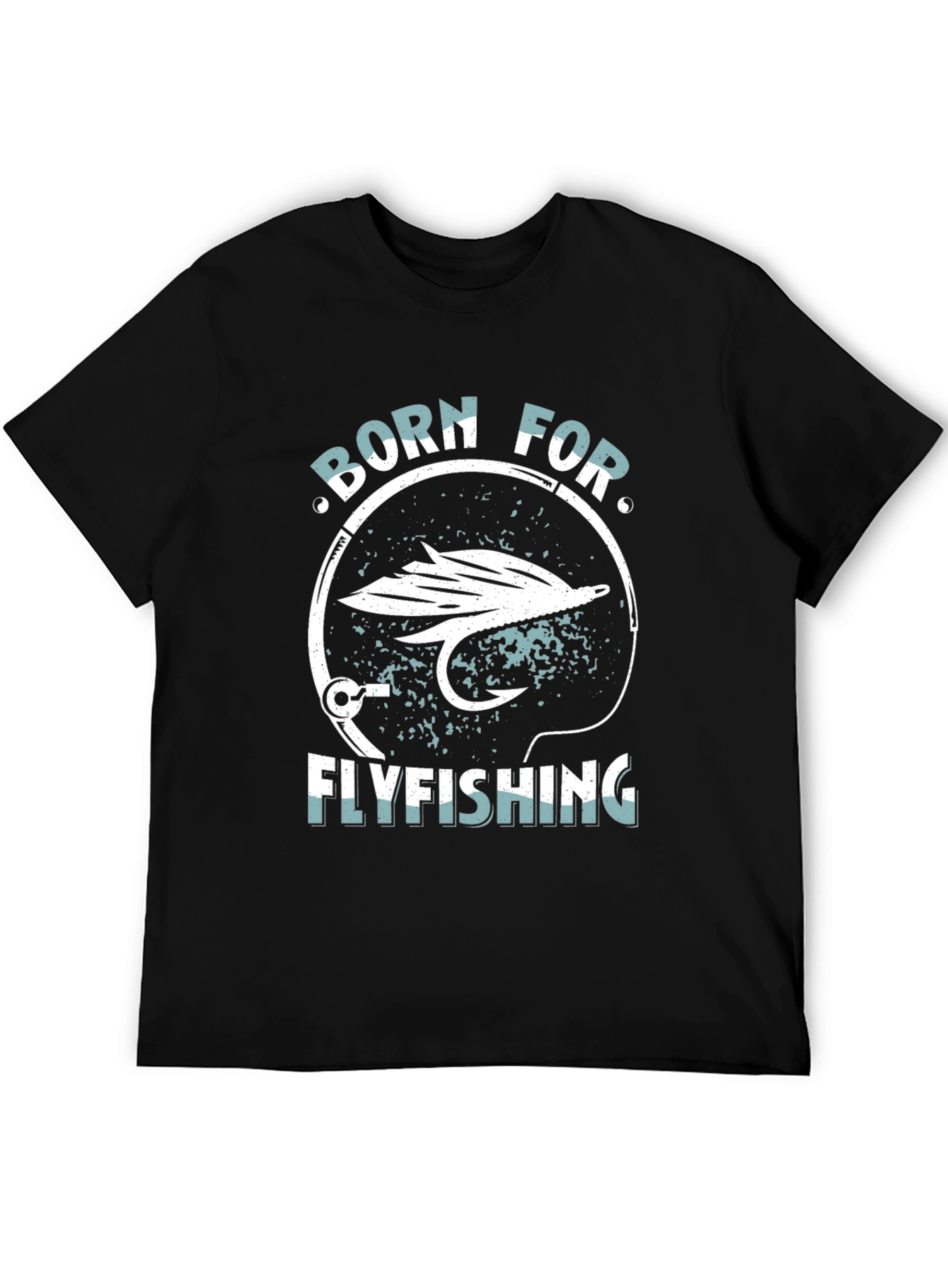 Born for Fly Fishing Black Graphic Tee