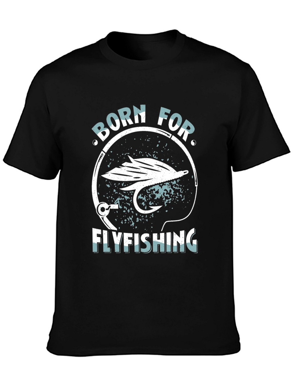 Born for Fly Fishing Black Graphic Tee
