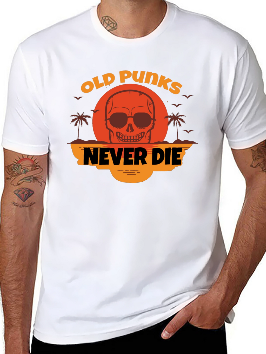 Old Punks Never Die Graphic Tee