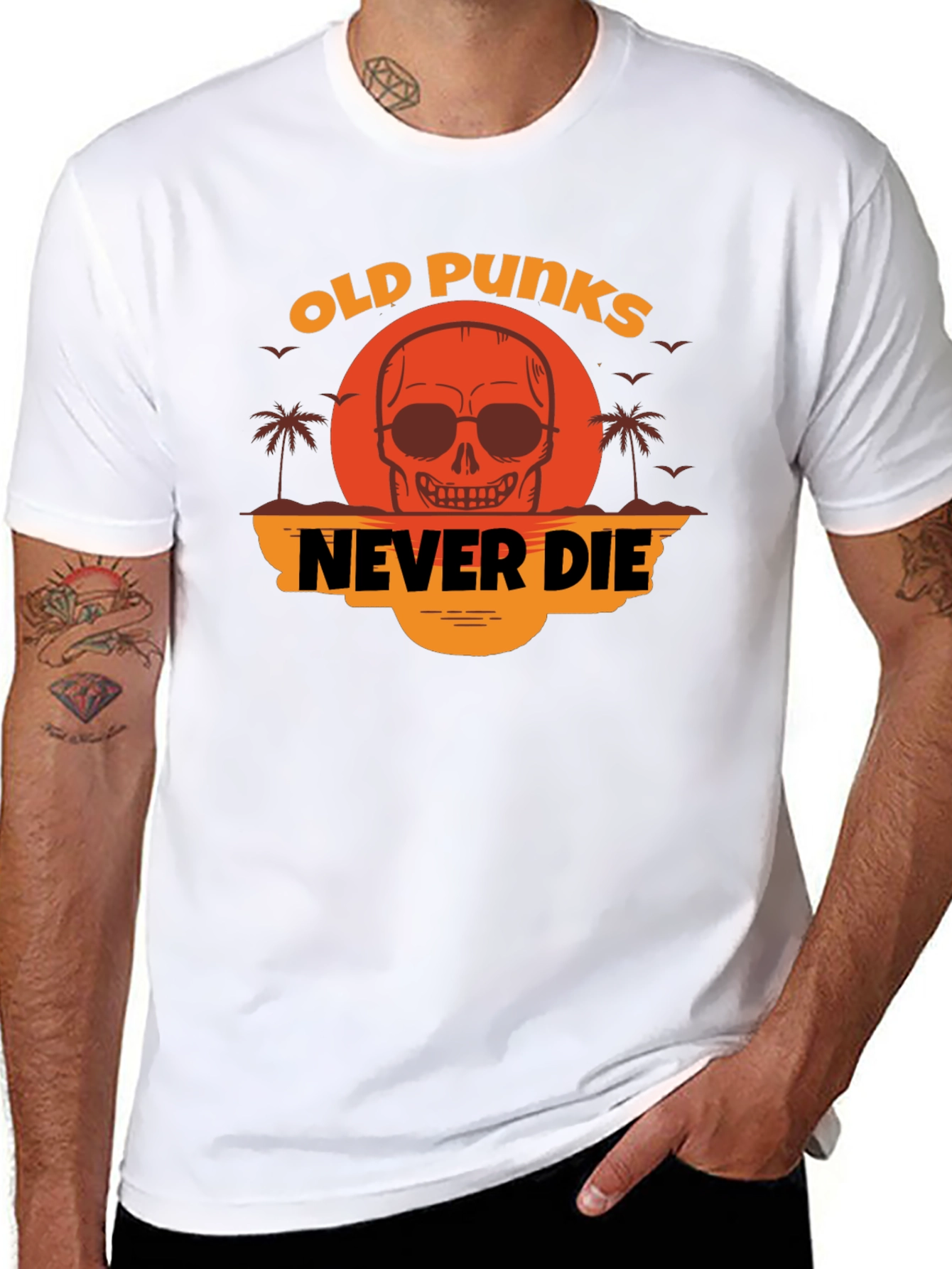 Old Punks Never Die Graphic Tee