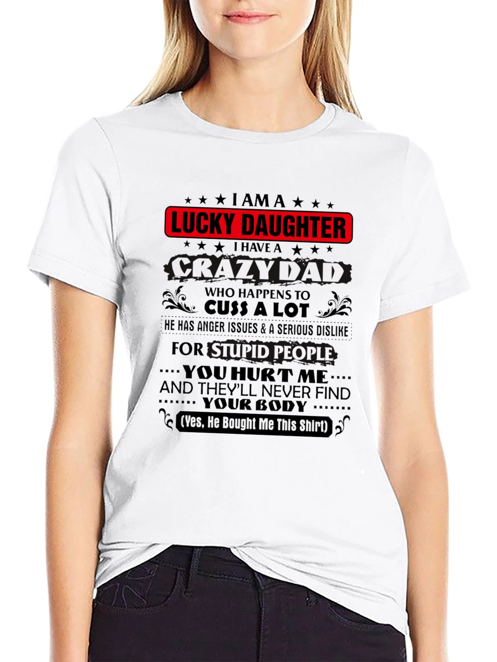 Lucky Daughter Graphic Tee - Black