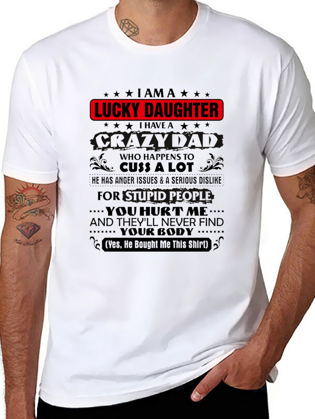 Lucky Daughter Graphic Tee - Black