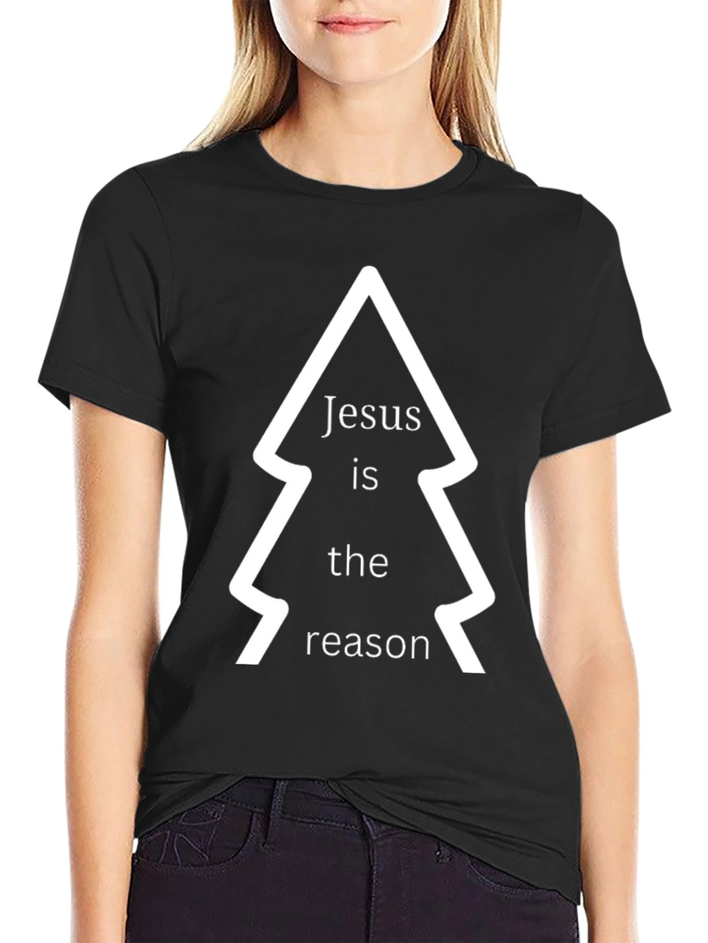 Jesus is the Reason Christmas T-Shirt - Black