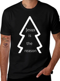 Jesus is the Reason Christmas T-Shirt - Black