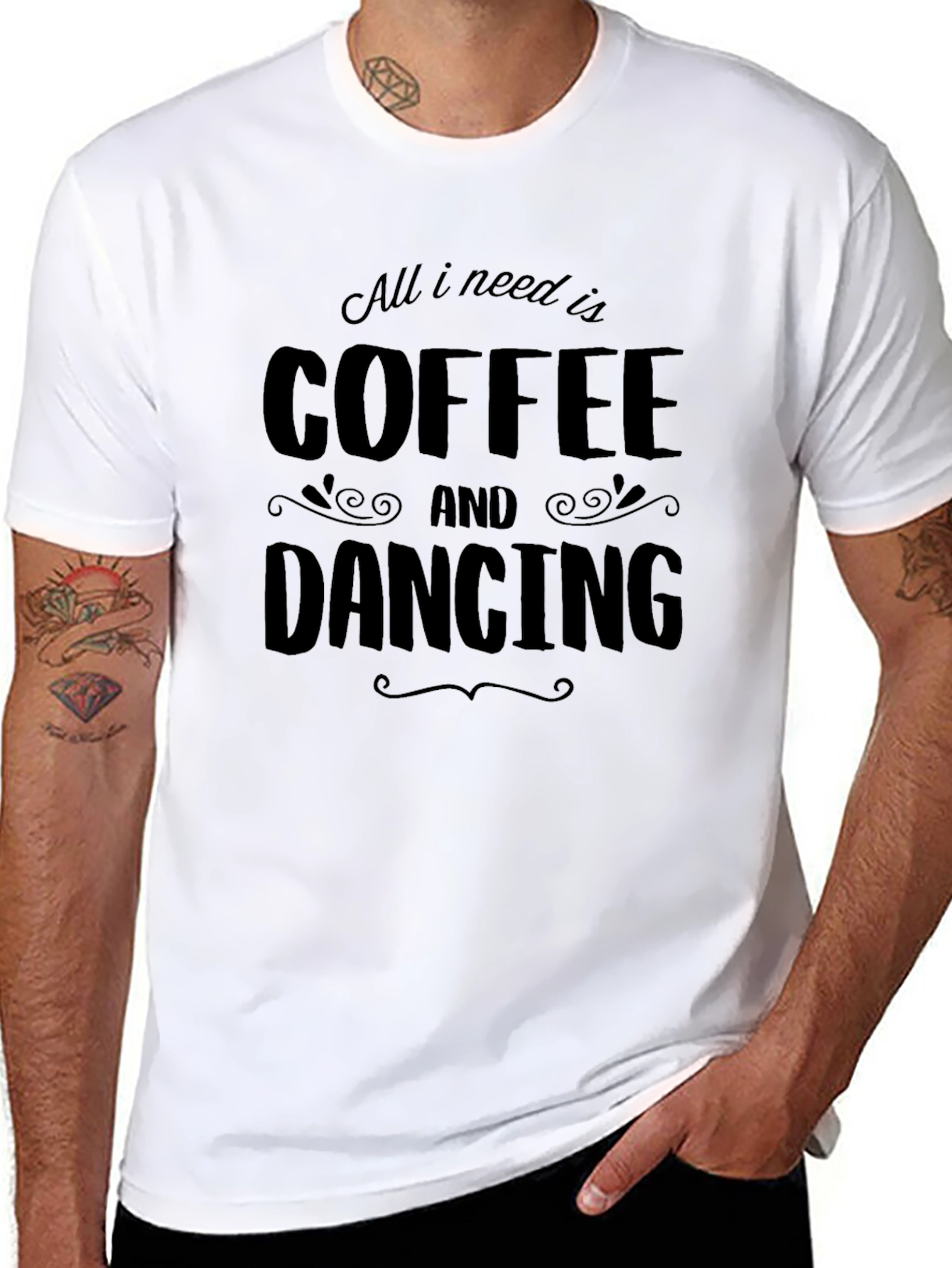 Coffee & Dancing T-Shirt - All I Need Is Graphic Tee