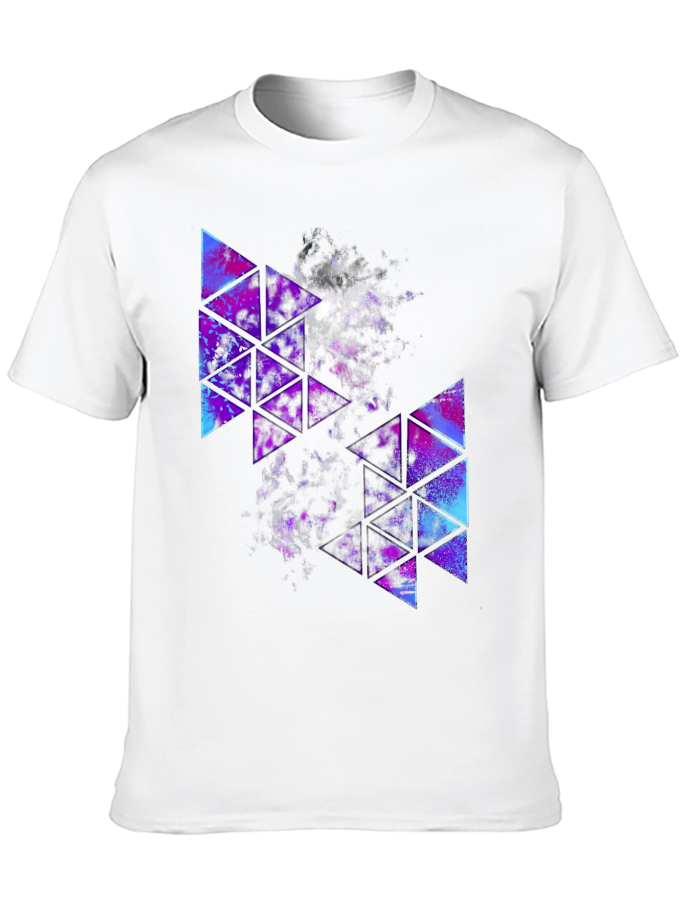 Geometric Galaxy T-Shirt - Stylish Triangle Design