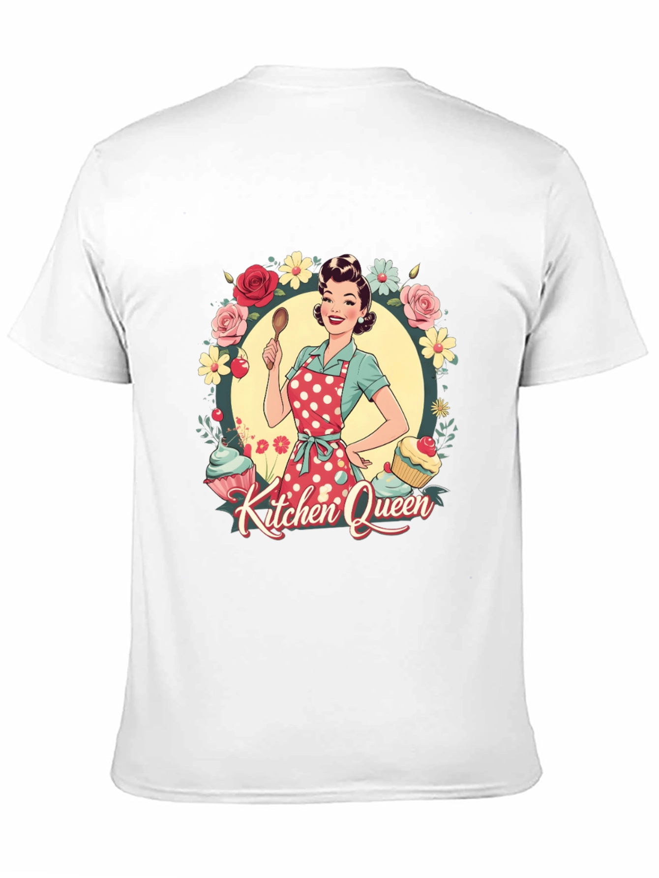 Kitchen Queen T-Shirt - Retro Cook Design