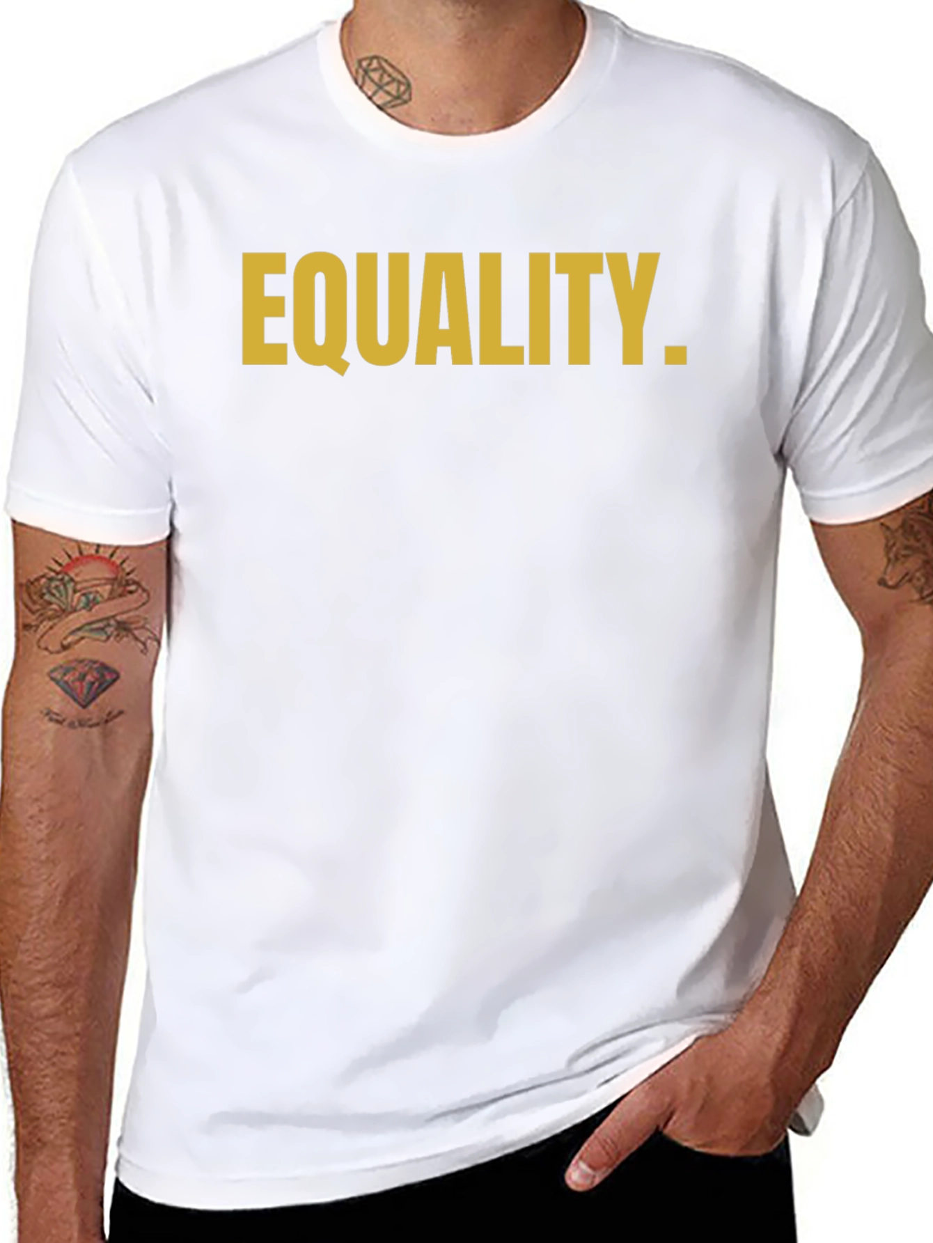 Equality Graphic Print T-Shirt - Mens Casual Tee