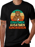 Bear Coffee T-Shirt - Einatmen Ausatmen Ignorieren