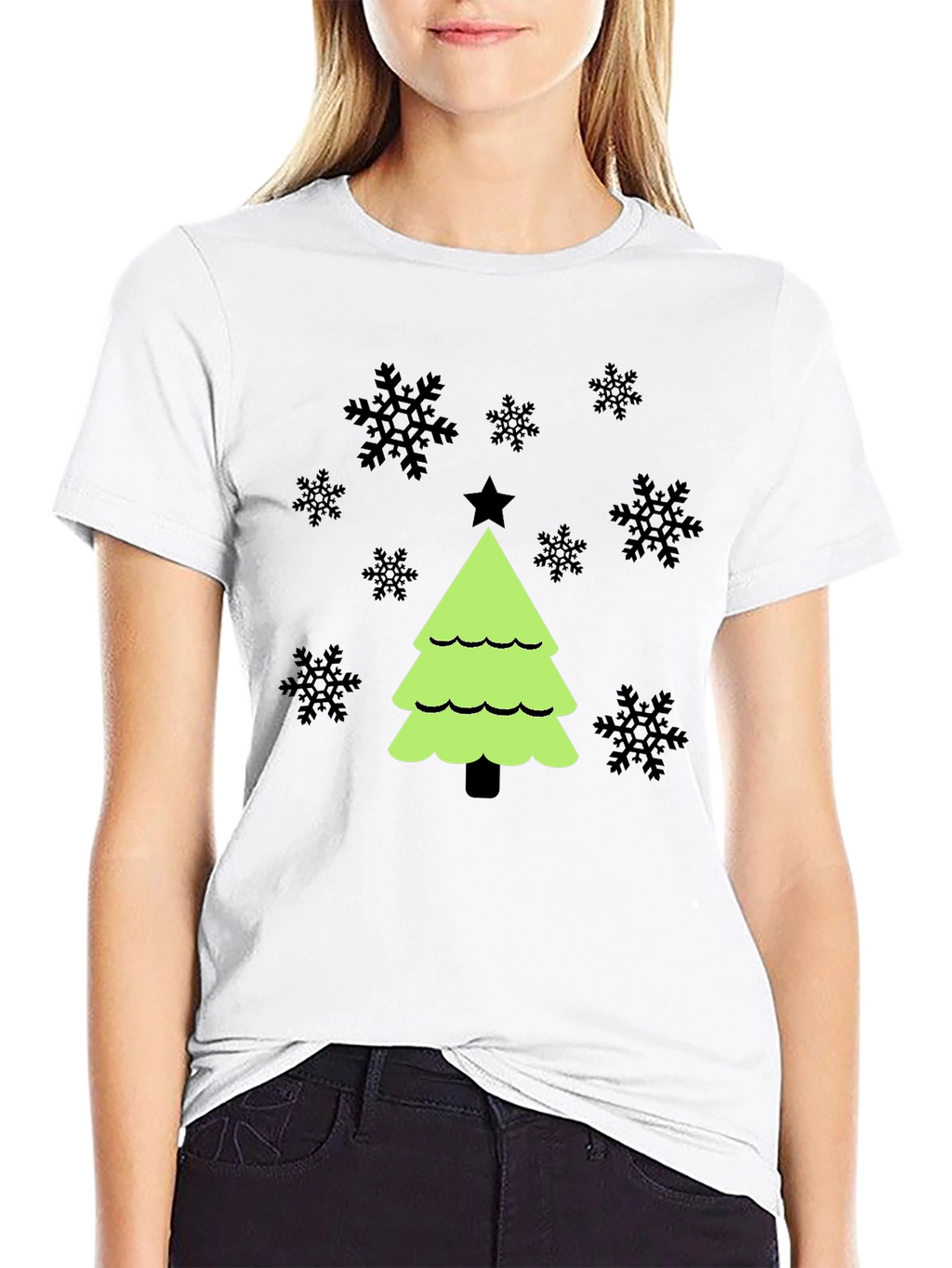 Festive Christmas Tree Graphic Tee