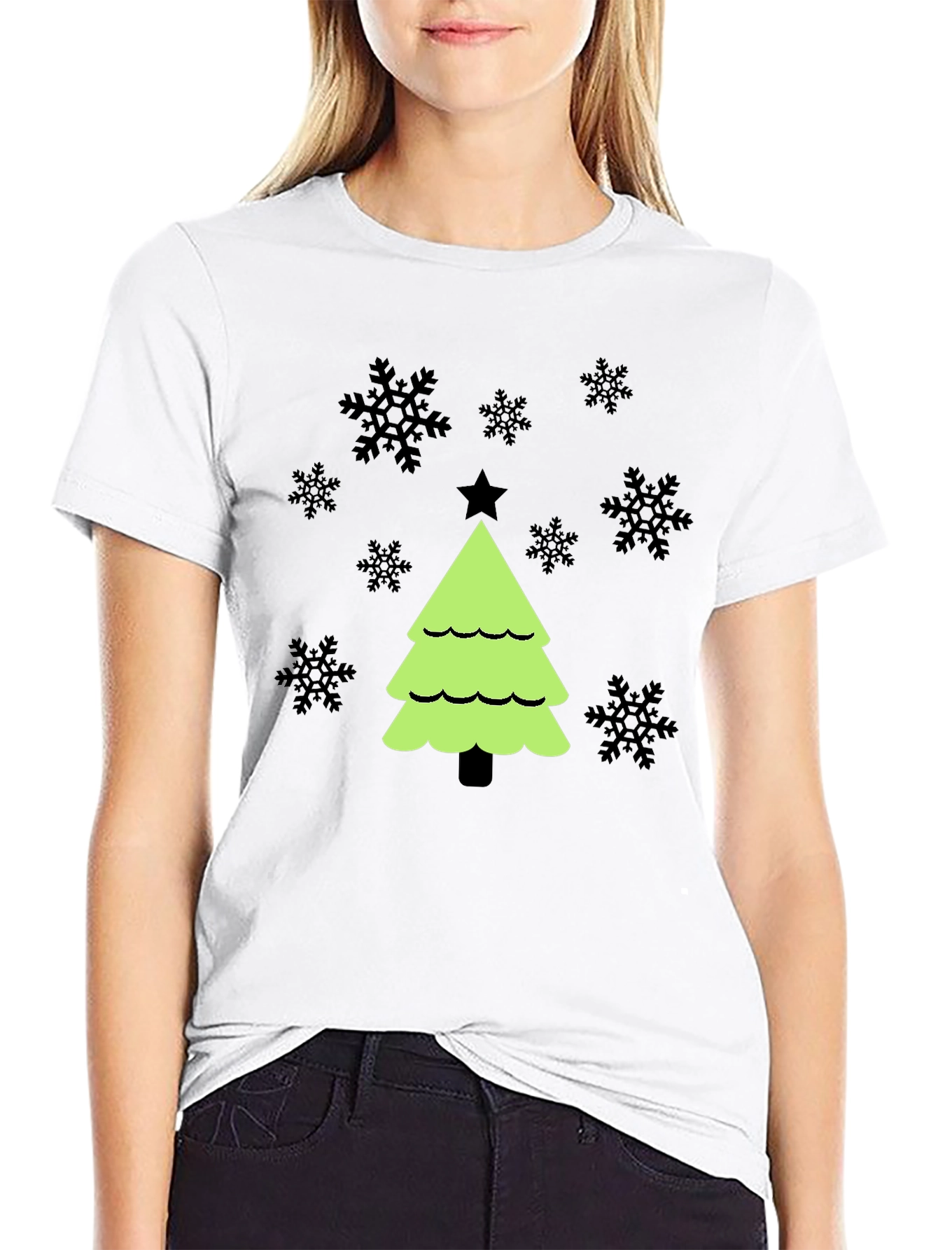 Festive Christmas Tree Graphic Tee