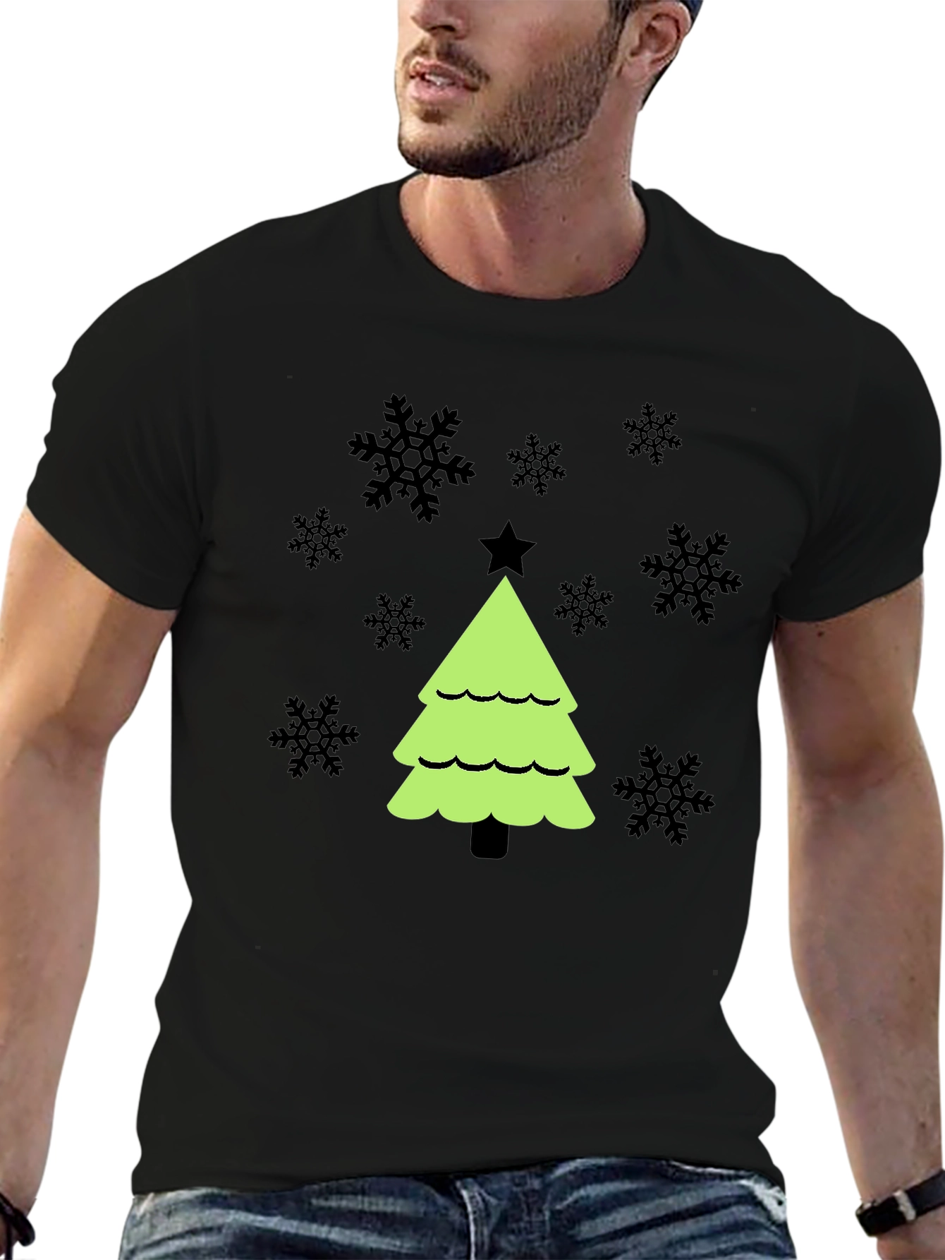 Festive Christmas Tree Graphic Tee
