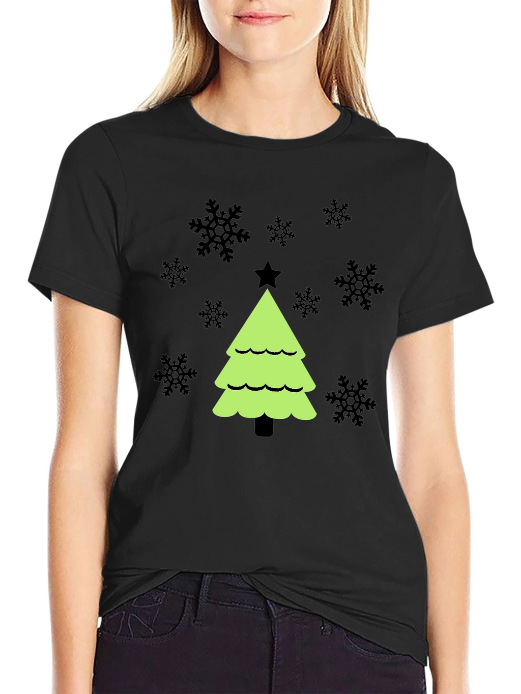 Festive Christmas Tree Graphic Tee