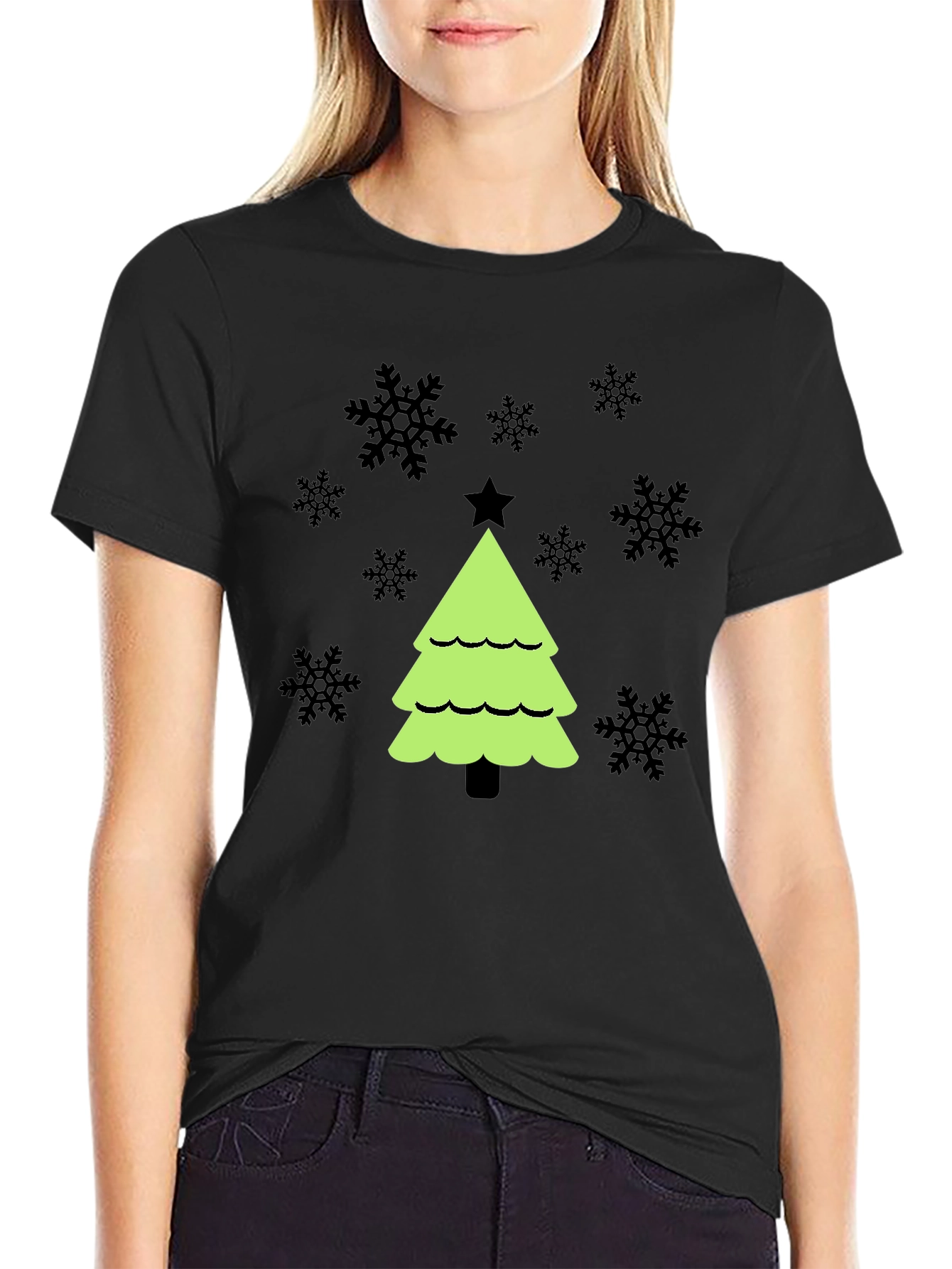 Festive Christmas Tree Graphic Tee